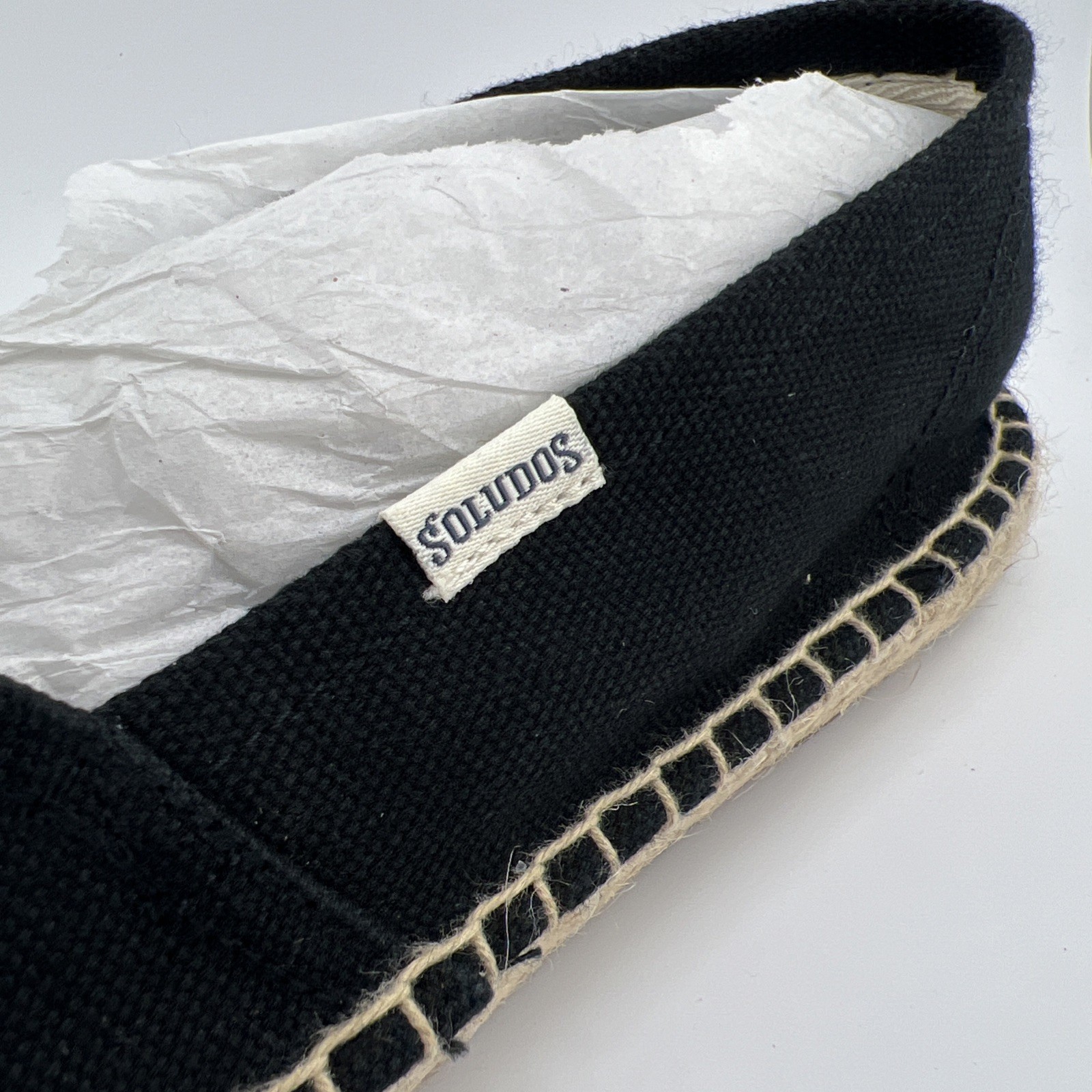 Soludos Women’s Size 11.5 Espadrilles Sandal Black Summer Platform Slip On