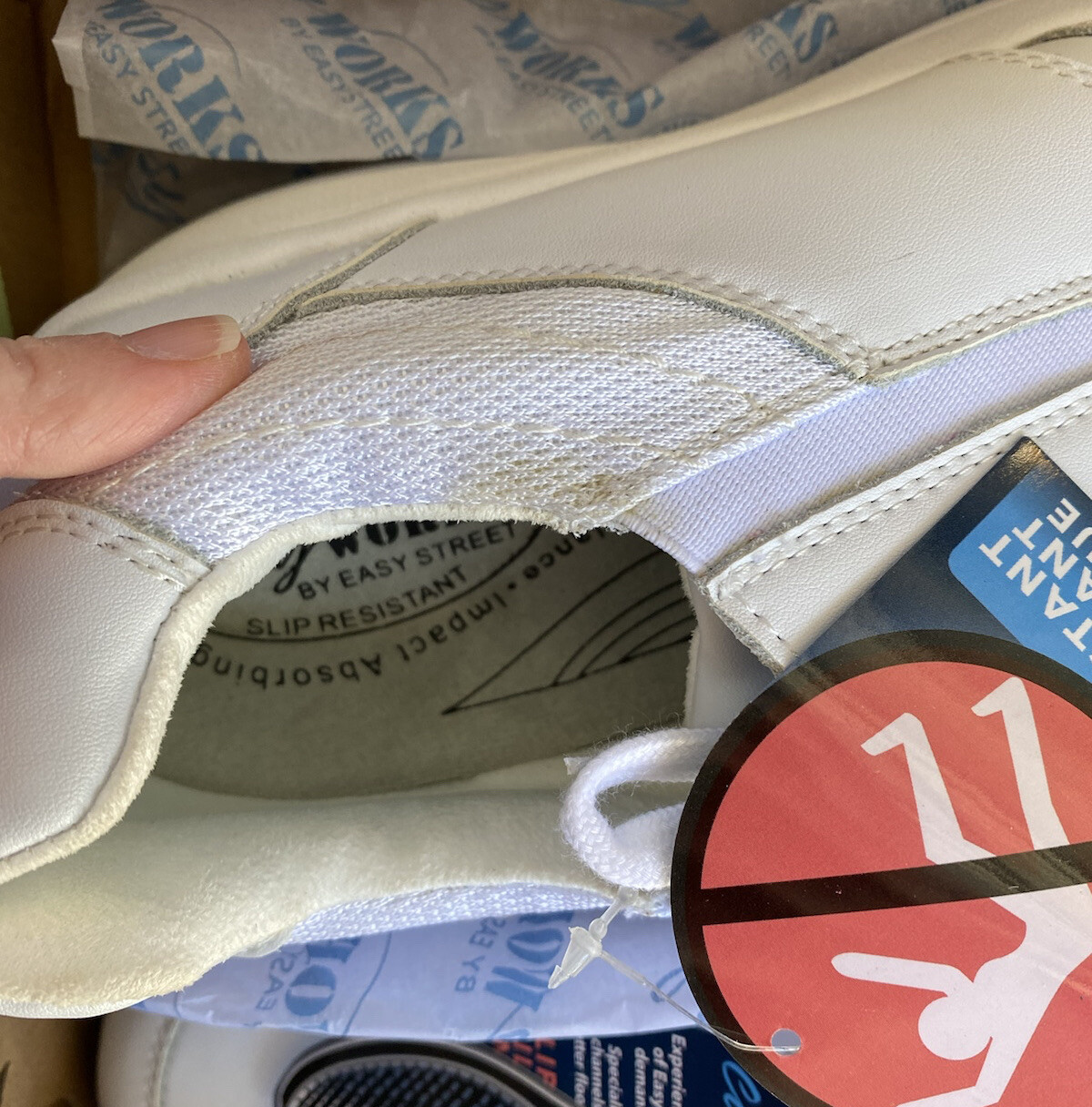 NEW Easy Works Middy White Women Professional Shoes Size 11 M Nurse Athletic