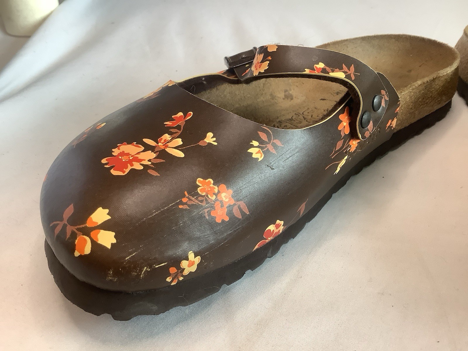 Birkenstock Birki’s Maria Clog Size 9 Women’s Brown Floral See All Pics