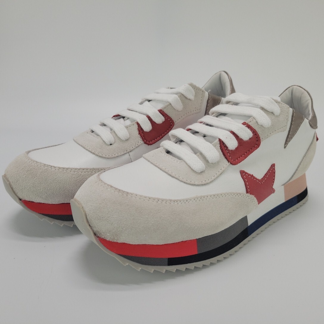 Bueno Petro Women’s Shoes Sneaker White/Red Multi Size B2086-600 NEW