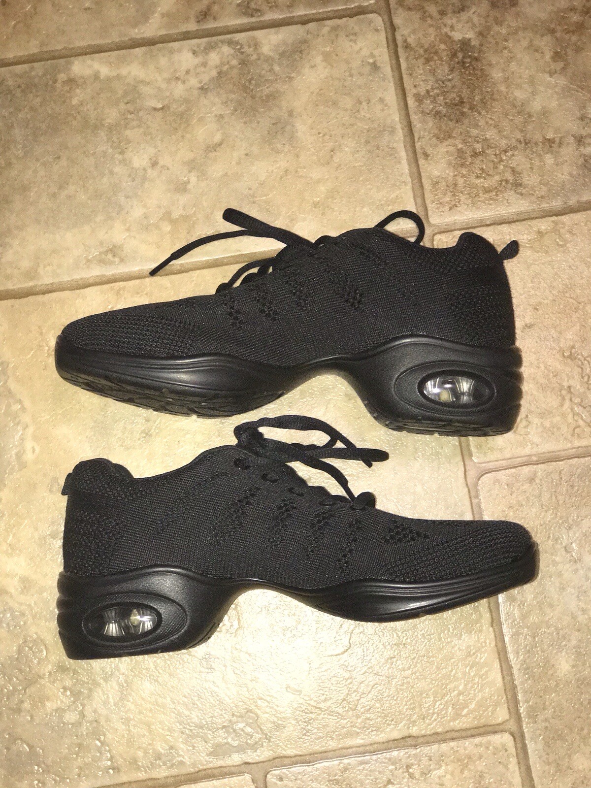 SLOW MAN BLACK MESH FABRIC SLOW MAN COMFORT SHOES JAZZ HIP-HOP SNEAKERS 39/8US