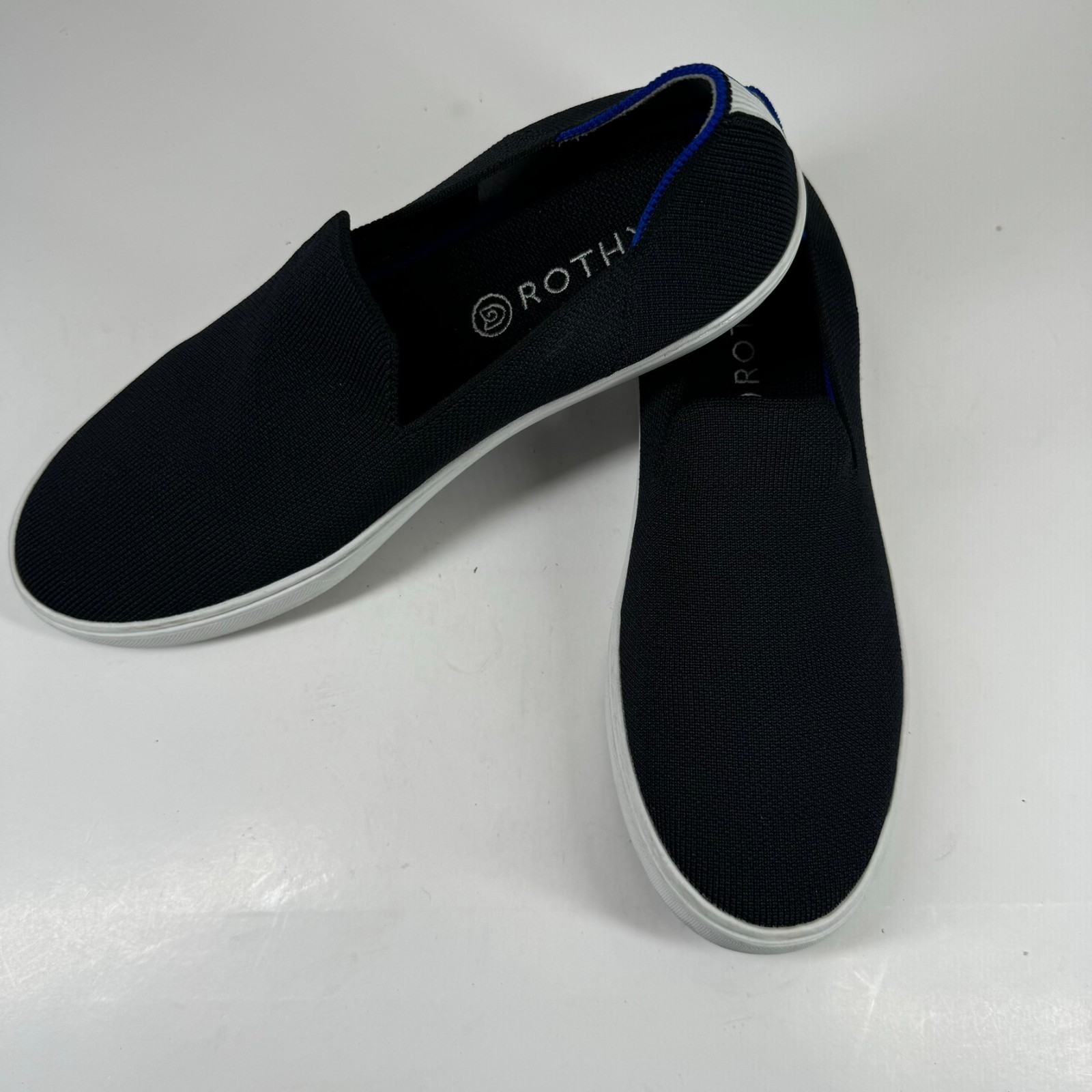 Rothy’s The Original Women’s US 11 Black Knit Comfort Casual Slip-On Sneaker