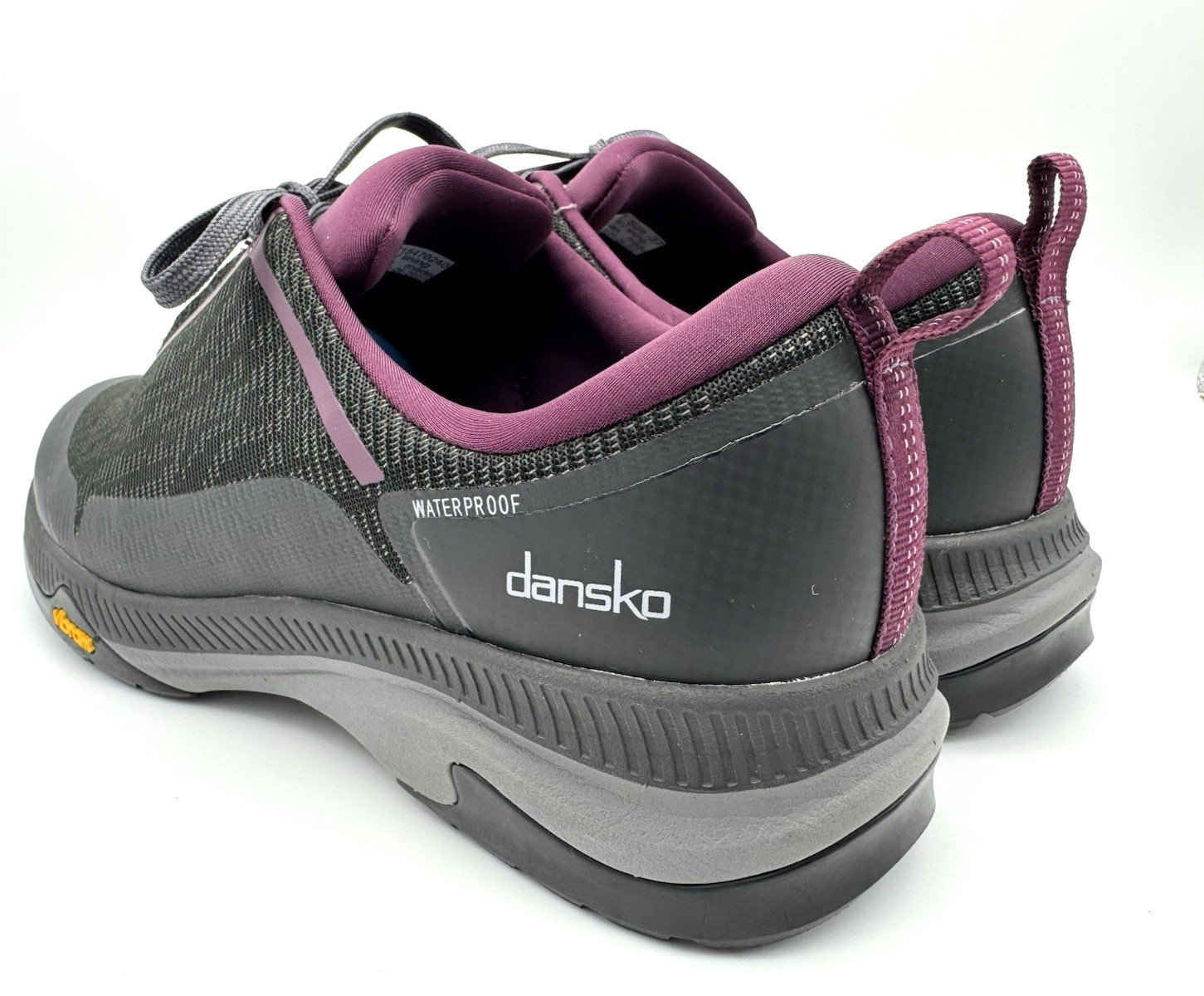 Dansko Makayla Hiking Shoes Waterproof Black Vibram Soles Women EU 37 / US 6.5-7