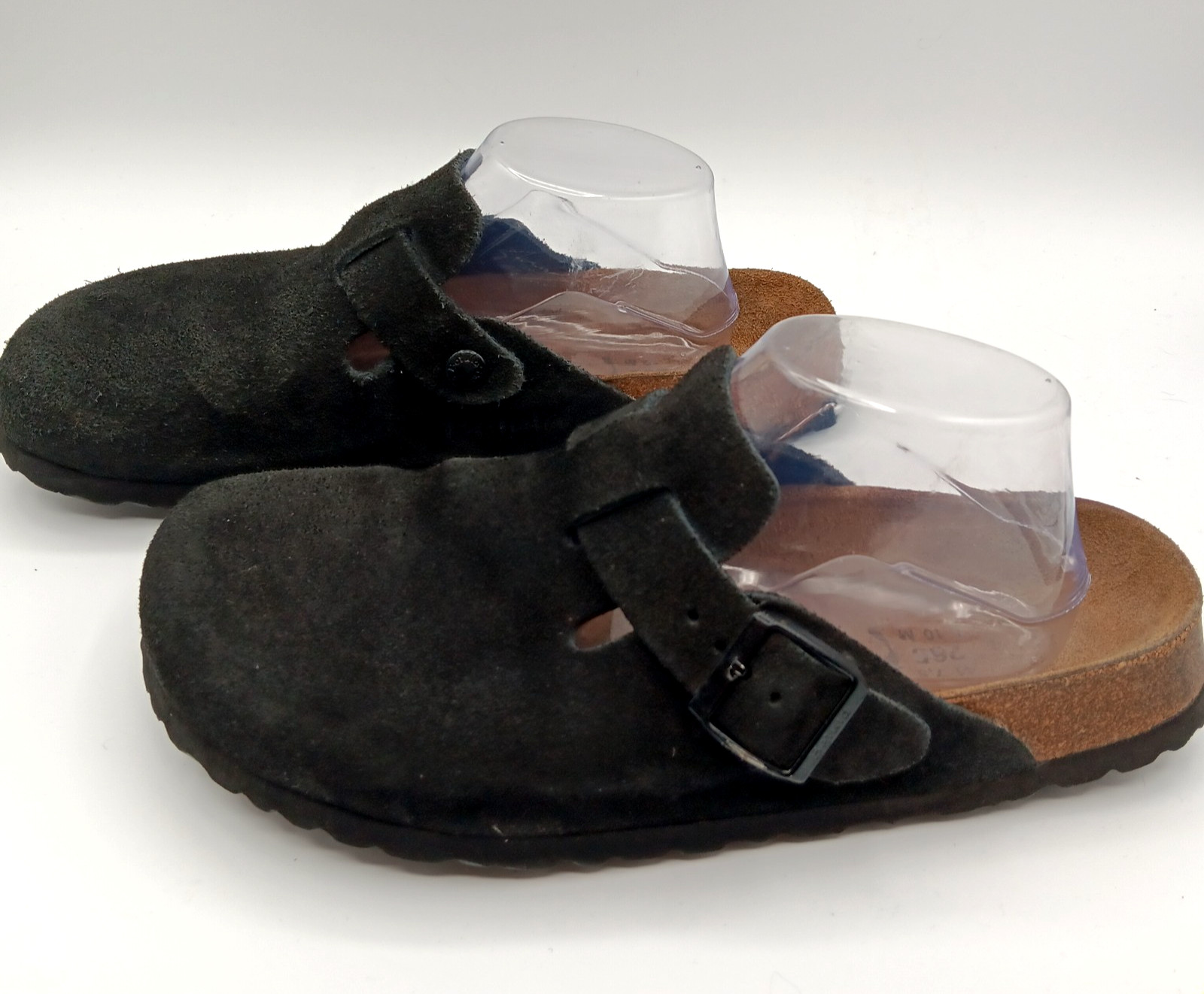 Betula by Birkenstock Boston Black Suede Clogs Sandals Size EU 41 10 US