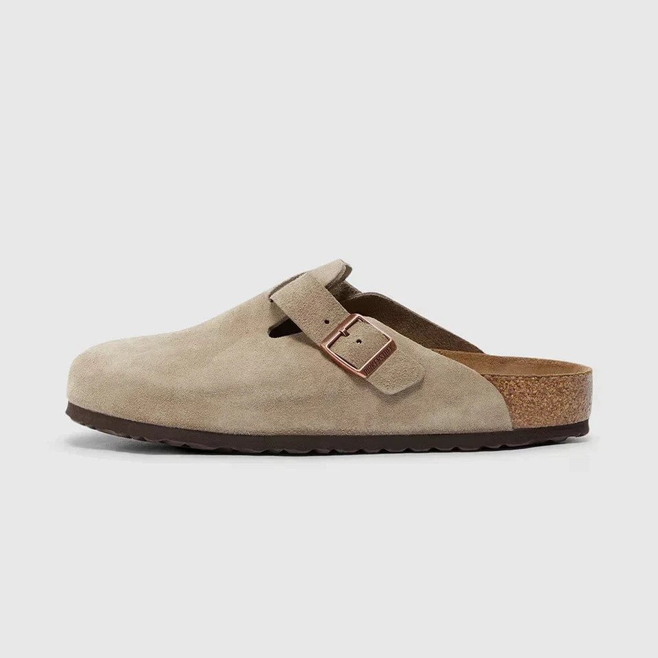 Birkenstock Boston Leather Soft Footbed Unisex Clog Shoes