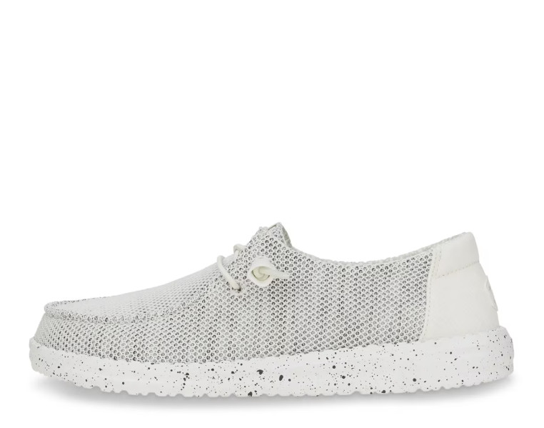 SALE OFF HEYDUDE Wendy Stretch Sox Slip-On – Women’s Shoes in White/Grey NWB