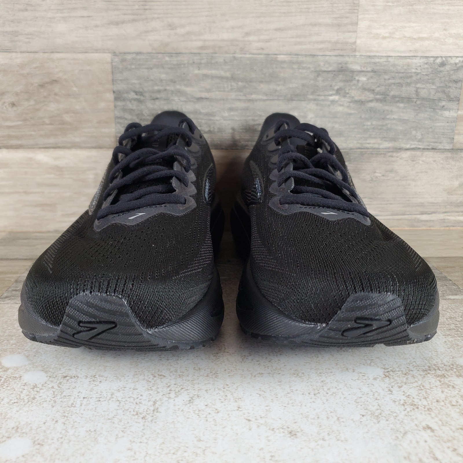 Brooks Ghost 17 Womens Shoes Sz 9 2E Running Black Ebony Mesh Lace Up Sneakers