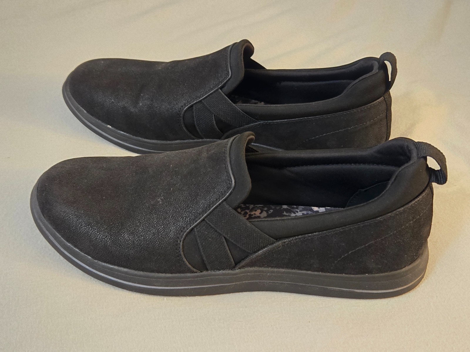 Clarks Cloudsteppers Breeze Bali Slip-On Sz7 Black