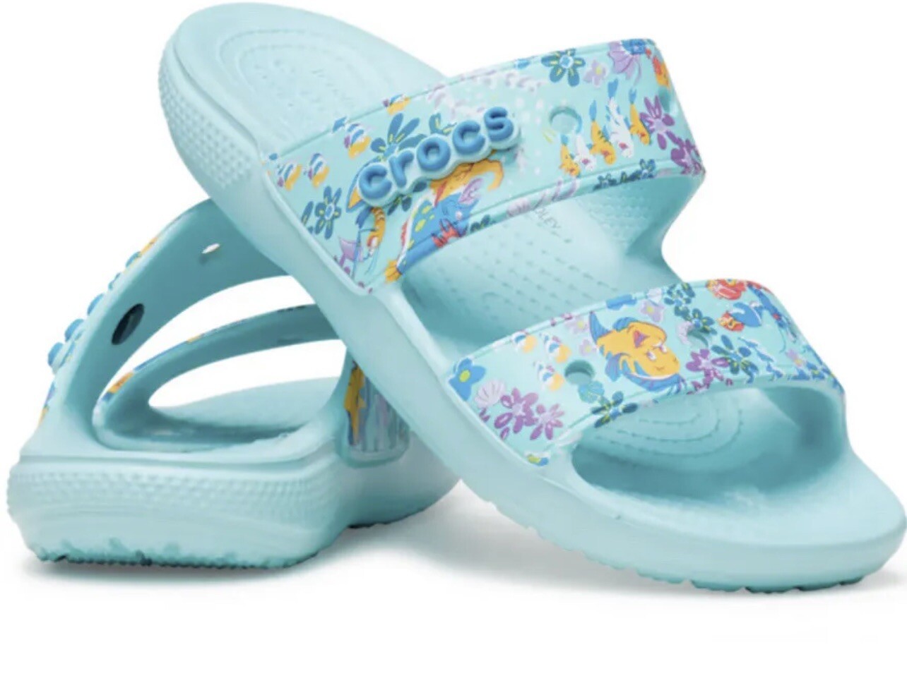 CROCS CLASSIC DISNEY X VERA BRADLEY LITTLE MERMAID SANDAL SIZE: M5W7 NWT!