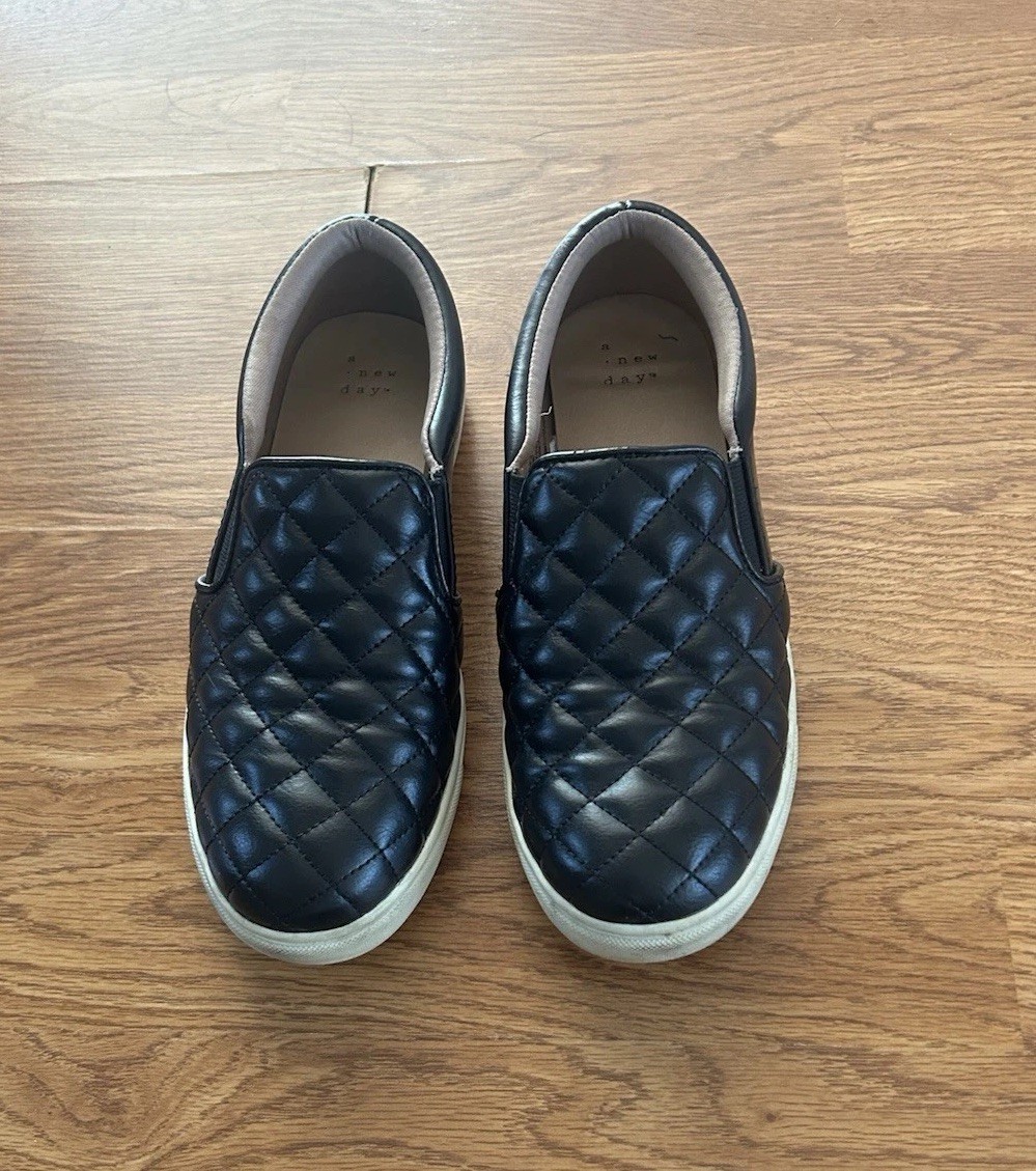 A New Day Women’s Reese Casual Shoes in Black Size 8