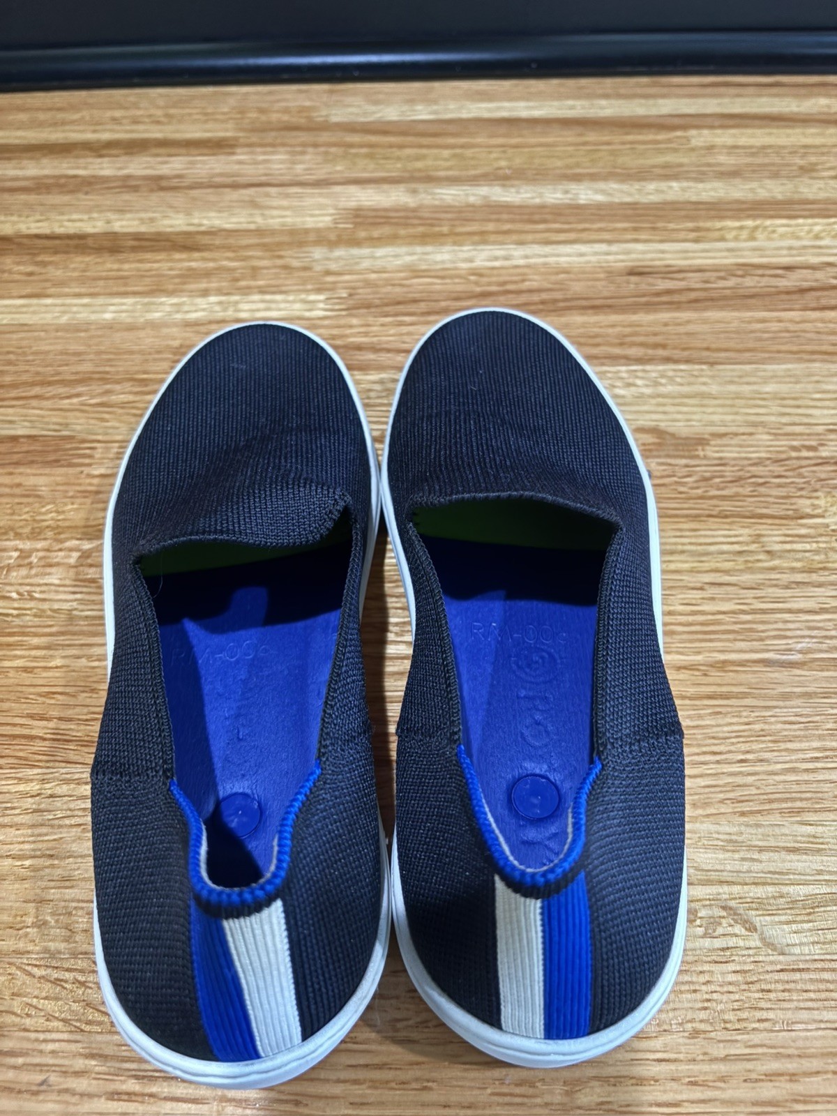 Rothy’s The Original Black Slip-On Sneakers Women’s Size 6 1/5 Machine Washable