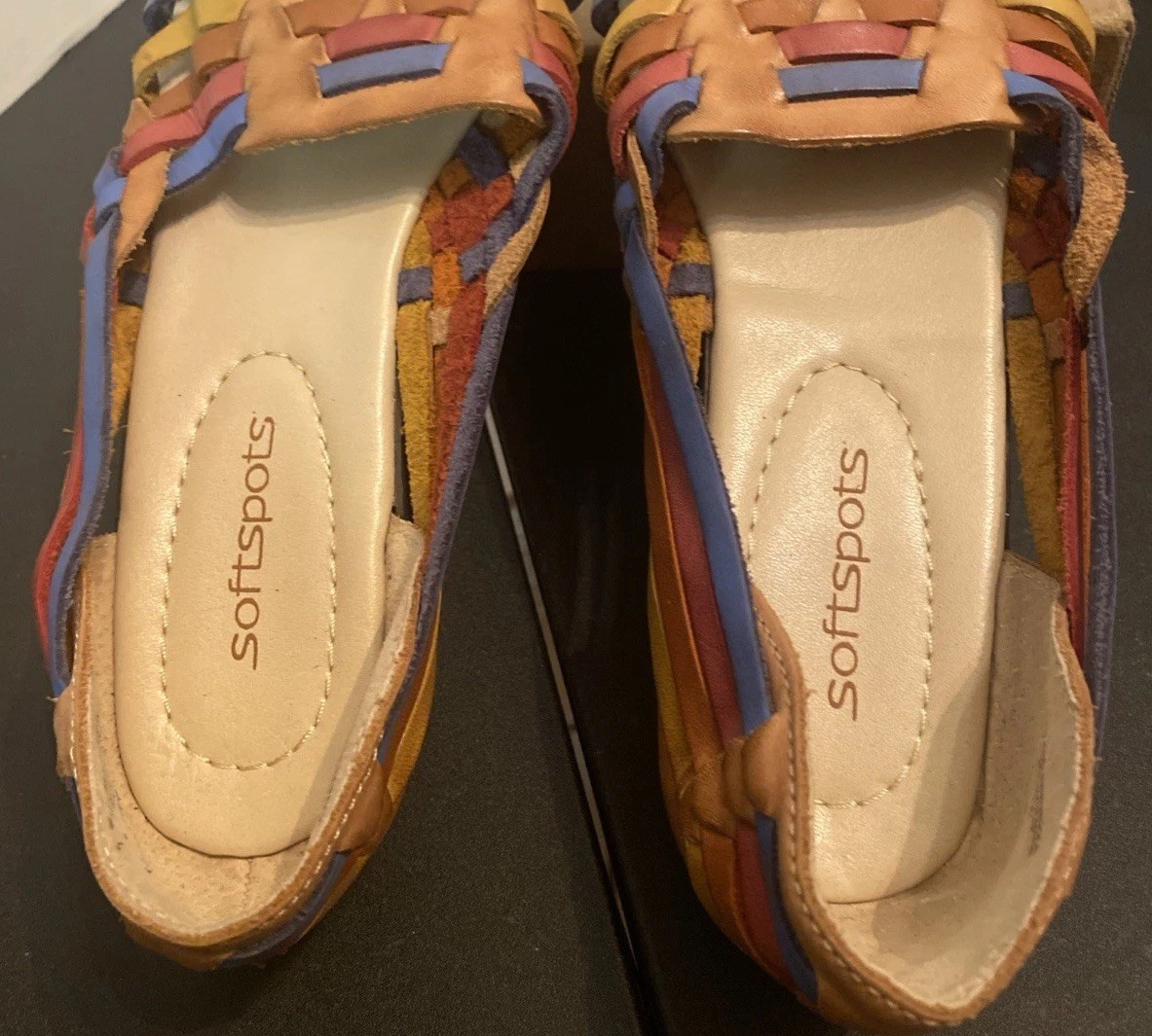 SOFT-SPOTS Women’s Trinidad – Multicolor Leather Man Made in Mexico Sz 9B
