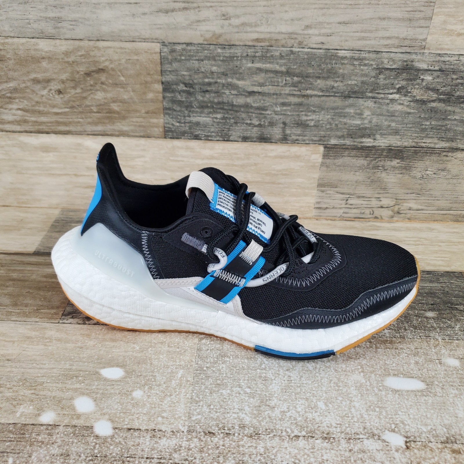 Adidas Ultraboost 22 X Parley Womens Shoes Sz 6.5 Black Lace Up Low Top Sneakers