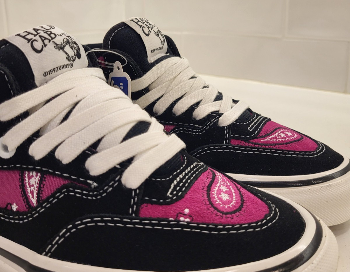 Vans Hal Cab 33 DX Cosmic Rodeo Baton Rouge Black Womens Size 7 Paisley Luxury