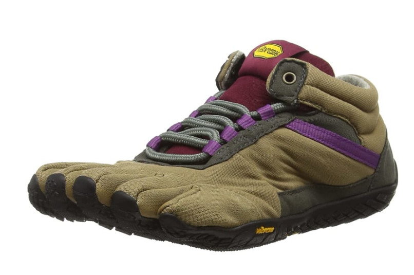 Vibram Fivefingers TREK Ascent Insulated Khaki Grape Woman Size EU36 6.7-7