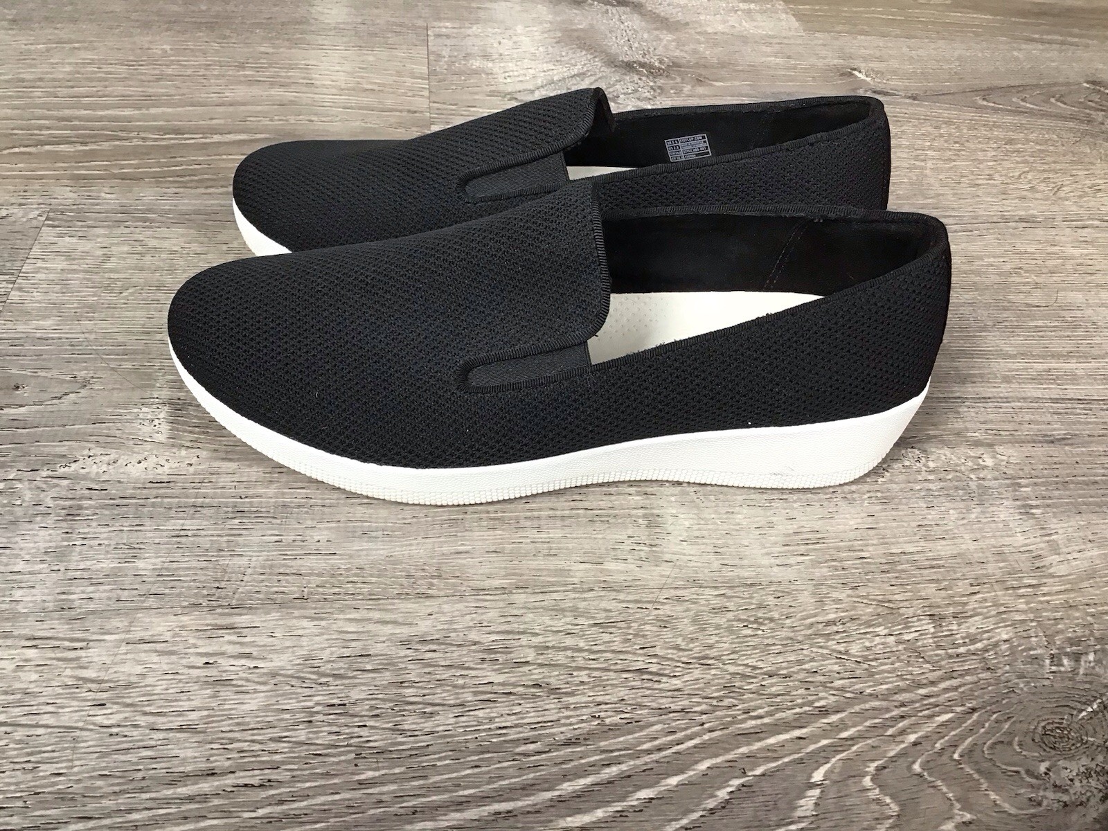 FitFlop Superskate Uberknit Black Fabric Slip On Women’s Size 7.5 Shoes H85-001