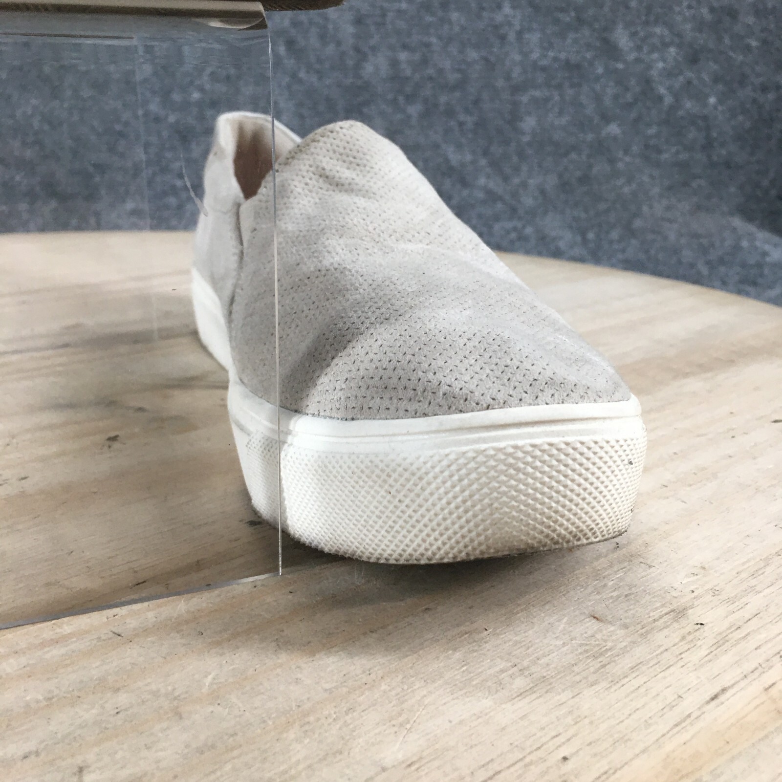 Dr. Scholls Shoes Womens 7M Nova Slip On Sneakers Gray Fabric Perforated Comfort