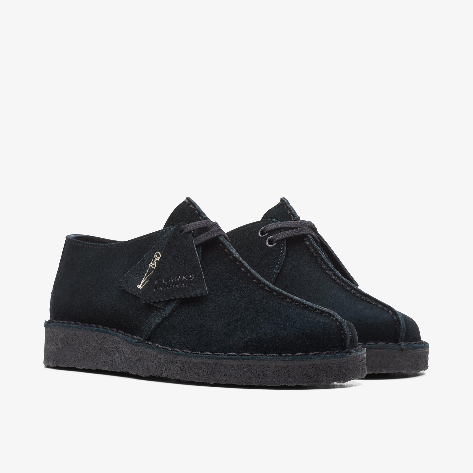 Clarks Originals Womens Desert Trek . Black Sde 26165566