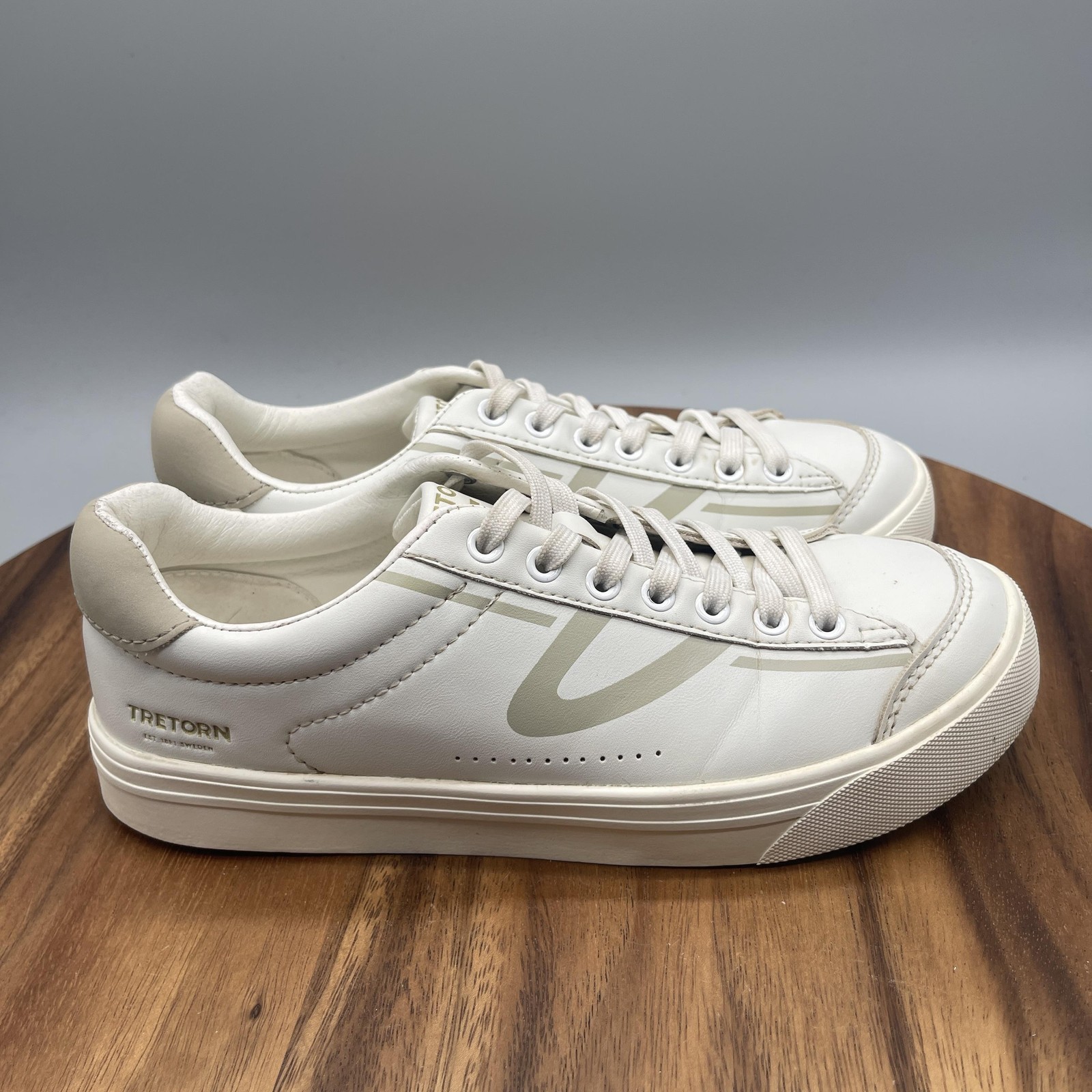 Tretorn Serve Shoes Womens Size 7 M White Beige Casual Tennis Walking Sneakers