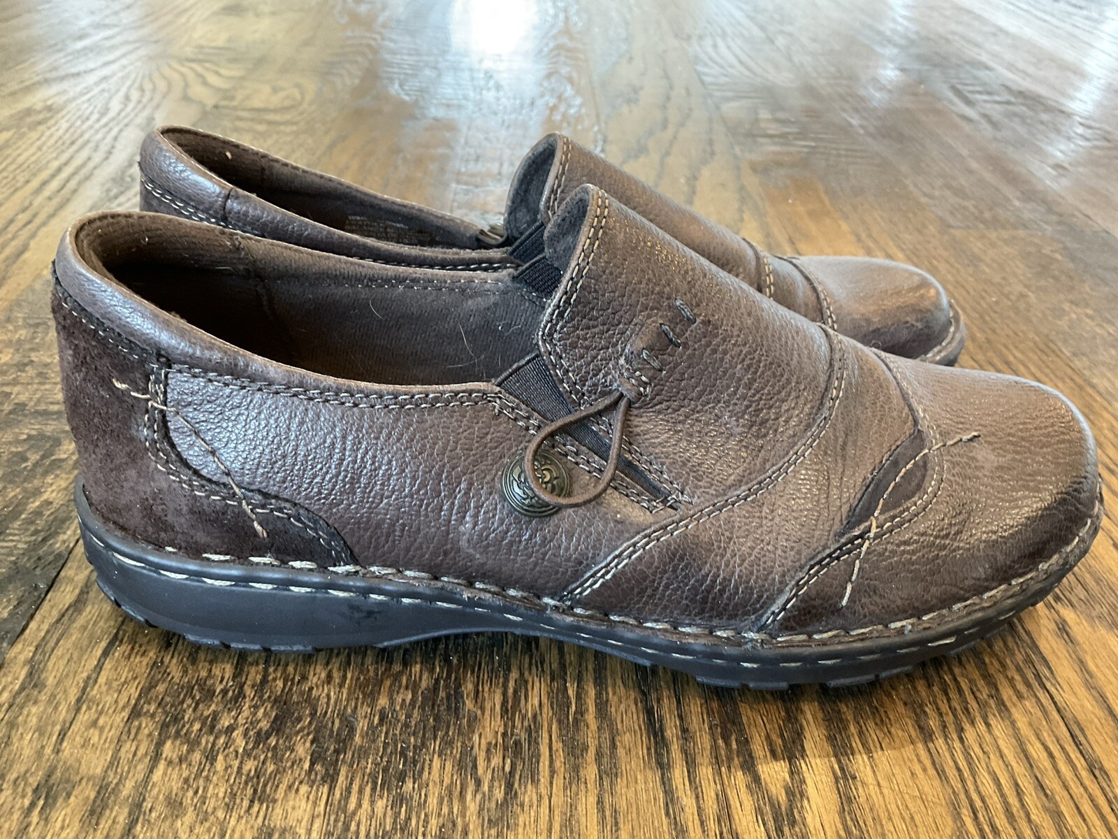 EARTH SPIRIT Gelron Brown Leather Casual Slip On Shoes Women’s US Size 8/40