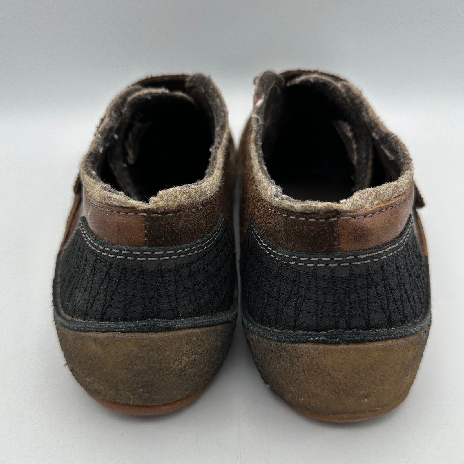 Merrell Vienna Saddle Women US 9.5 Brown Leather Suede Hook Loop Comfort Shoes