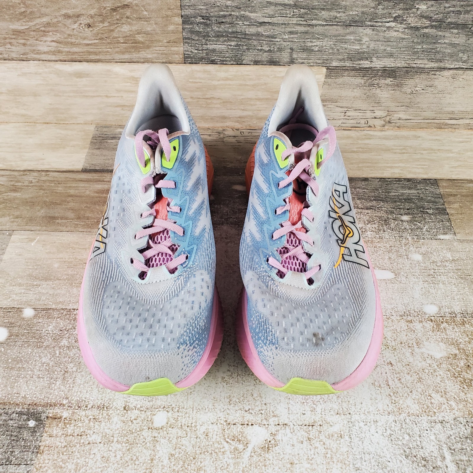 Hoka One One Mach 6 Womens Shoes Sz 11 B Illusion Dusk Mesh Lace Up Sneakers