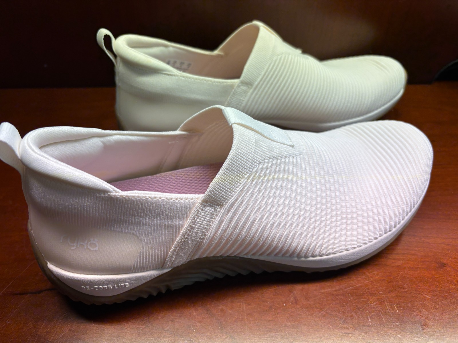RYKA White Beige Mesh Women’s Slip-on Comfort Shoes US 12 W / EU 43