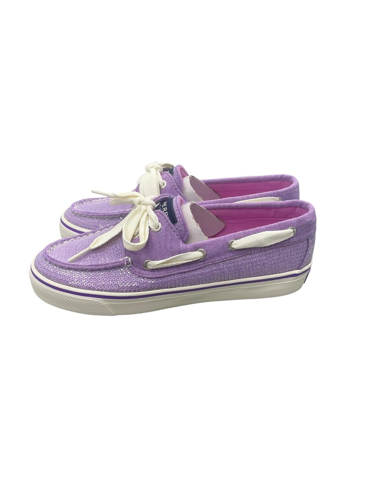 Sperry Women Bahama Purple Jersey Seq Shoes 9688563 Size 5.5