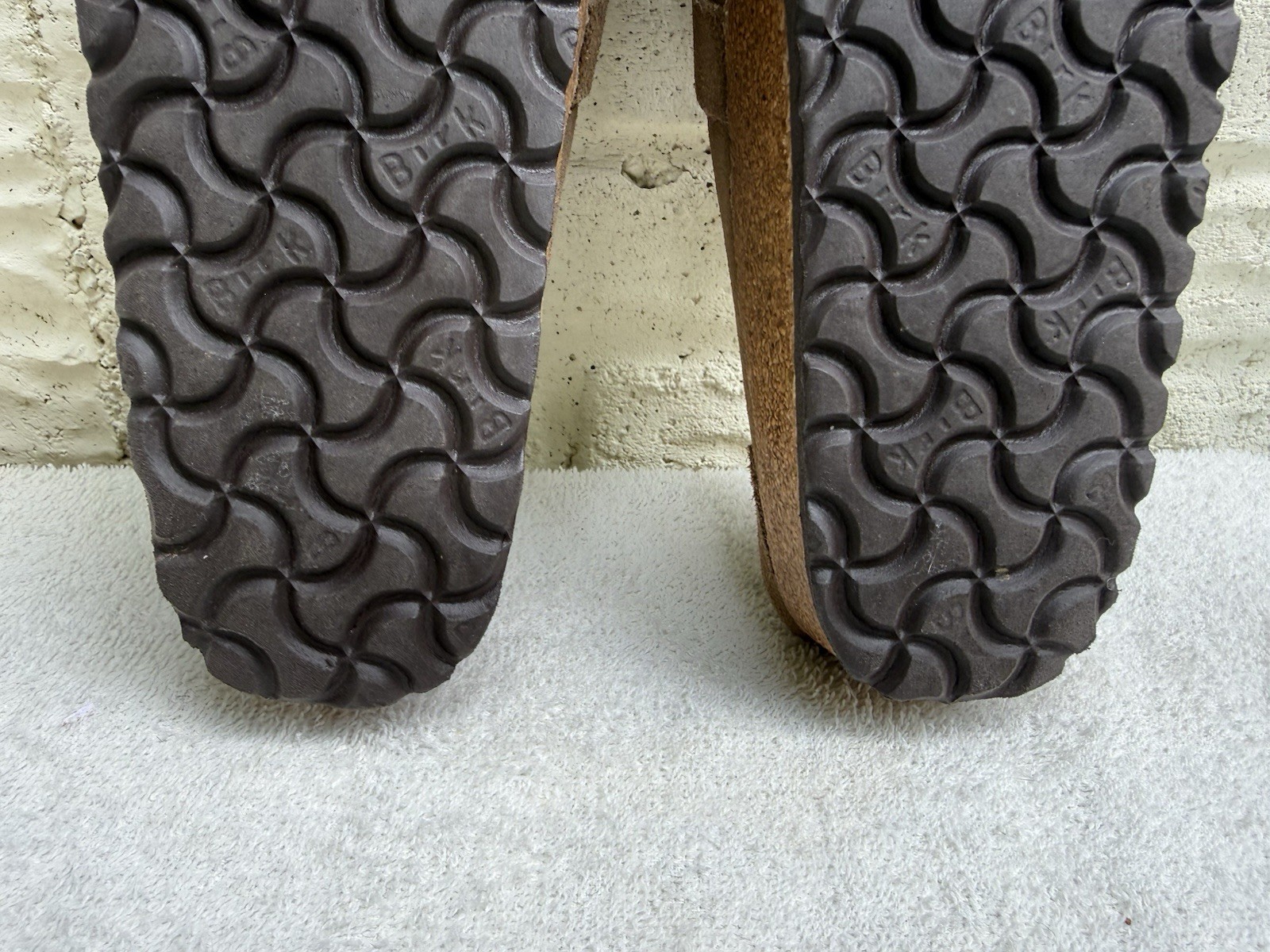 Birkenstock Buckley Suede Mules Loafers Clogs Taupe Brown Women’s 39 US 8-8.5