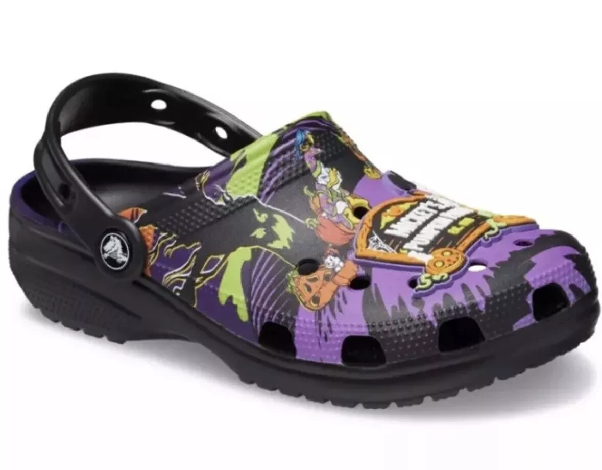 Disney Parks Mickey Mouse Halloween Crocs 2024 Size 7 Women’s NEW WDW