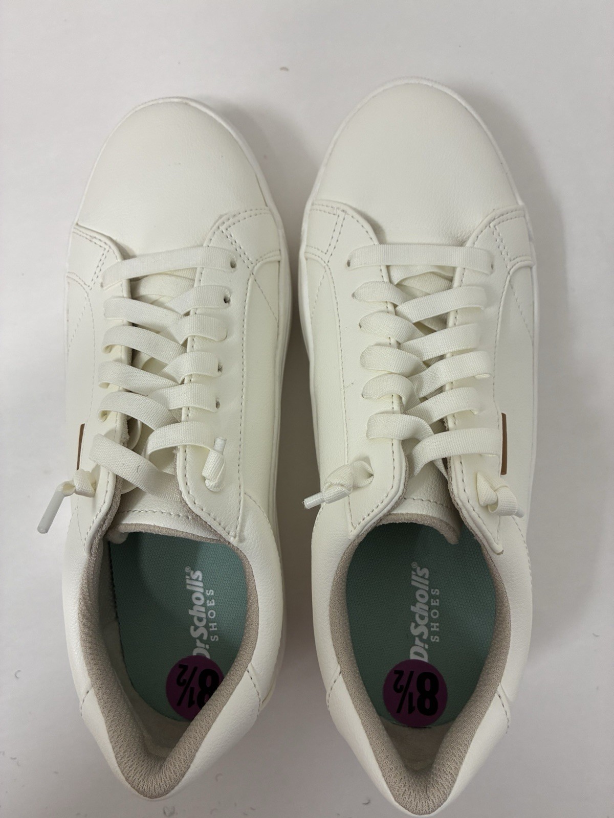 Dr. Scholl’s Women’s Time Off Go Slip On Sneaker White Faux Leather Size 7.5