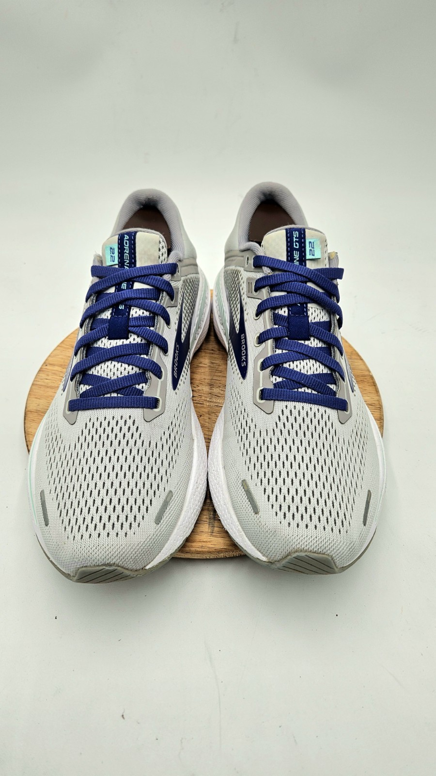 Brooks Adrenaline GTS 22 Women’s Shoes Running Alloy Blue Green Size 10B
