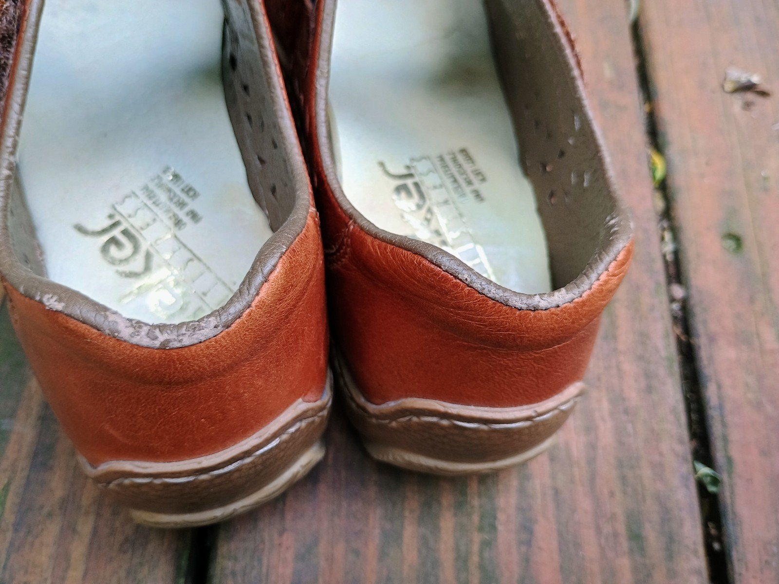 Rieker Shoes Sz 41 Anti-Stress Mary Jane Laser Cut Brown Comfort Shoe