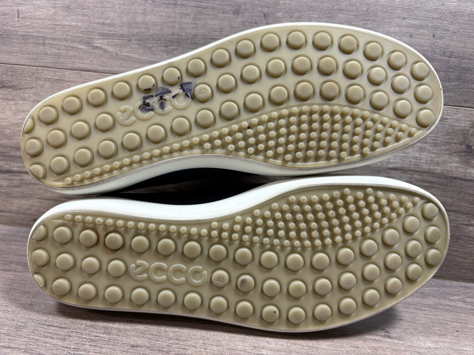Ecco Soft 7 Walking Sneakers Shoes Blue Leather Womens Size EU 40 US 9