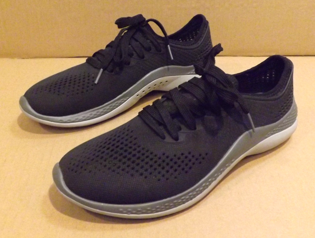 Women’s Crocs Literide 360 Pacer Shoes 206705 Black/Gray Size 10