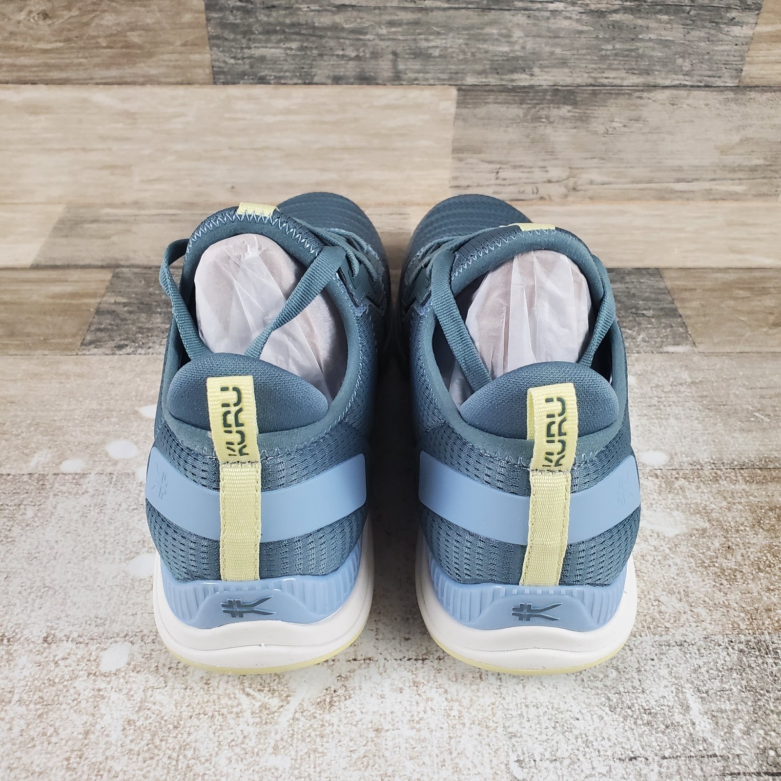 Kuru Stride Move Womens Shoes Sz 10.5 M Blue Haze-Lime Sorbet Lace Up Sneakers