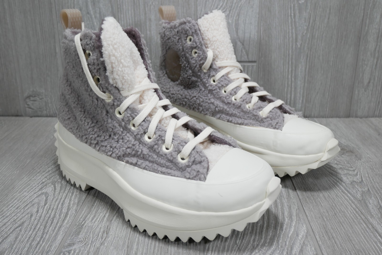 Converse (Run Star Hike) Platform Sherpa Mauve Shoes Women’s 9 New 172202C