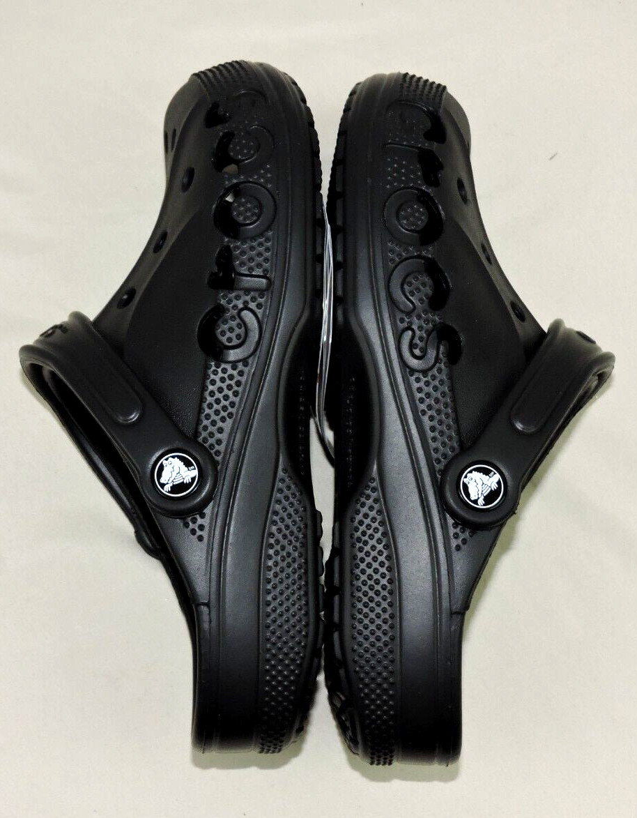 Crocs Unisex Black Baya Clogs Shoes Men’s 5 US / Women’s 7 US