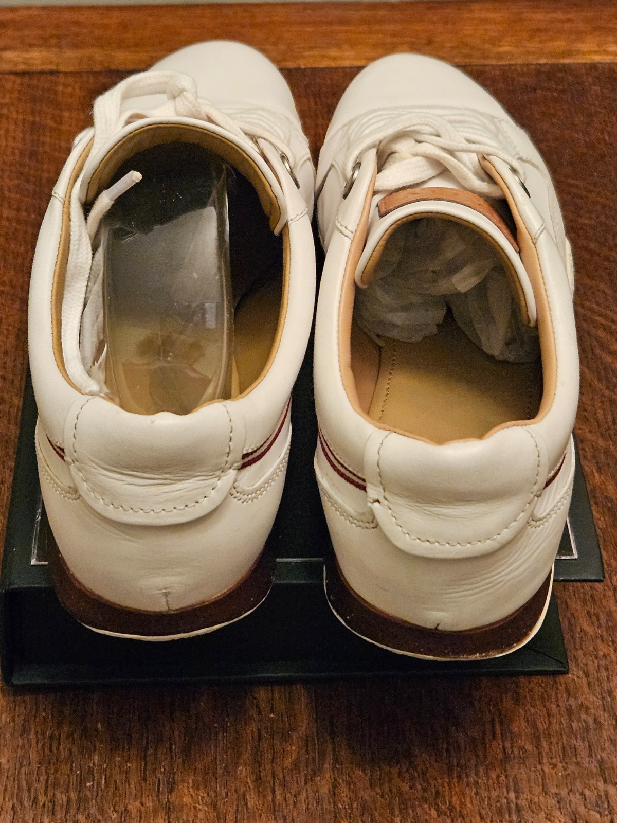 BALLY Fridia Women’s Bone Leather Sneakers Size EU 38 E / US 7.5 D With Dustbag