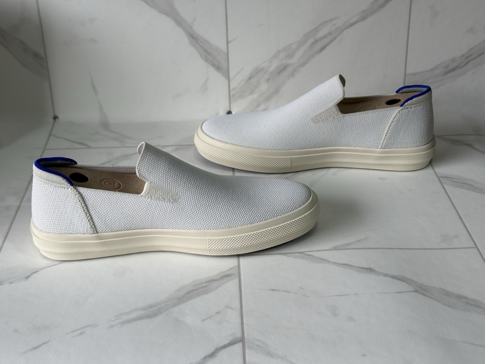 Rothys The Original City Slip On Sneaker Unisex M8 W9.5 Antique White 118-001