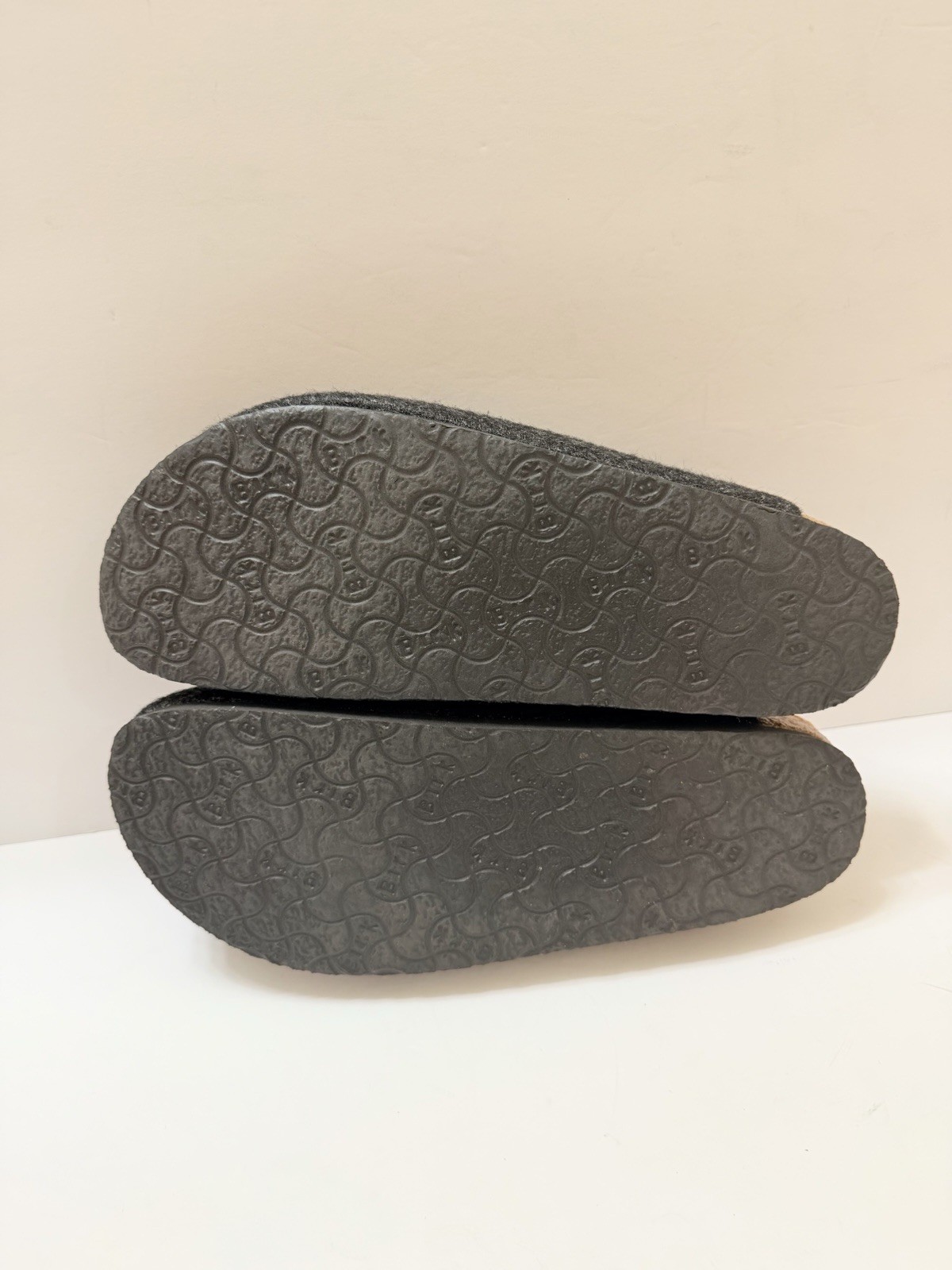 Birkenstock Amsterdam Slide Clogs Shoes Women Sz 8.5 ~9 Anthracite Grey Wool