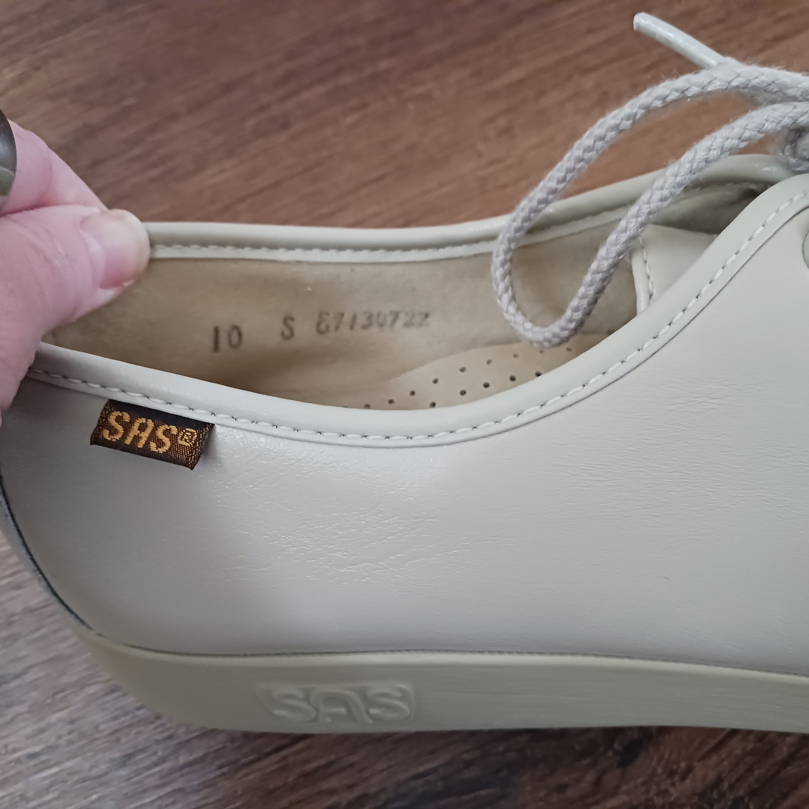 Vintage SAS Siesta Bone Leather Walking Shoes 10 S Narrow USA Handsewn New