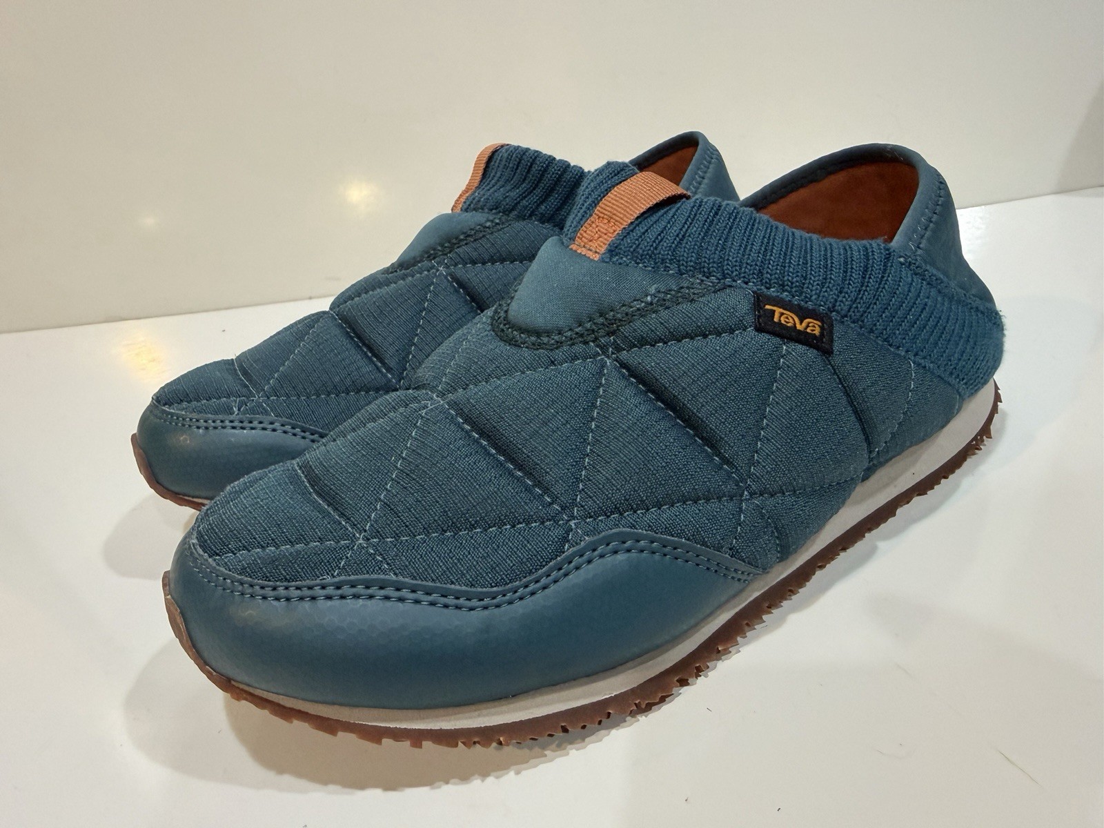 Teva Reember Teal Women’s Outdoor Camp Quilted Moc Slip On Shoes Size 9