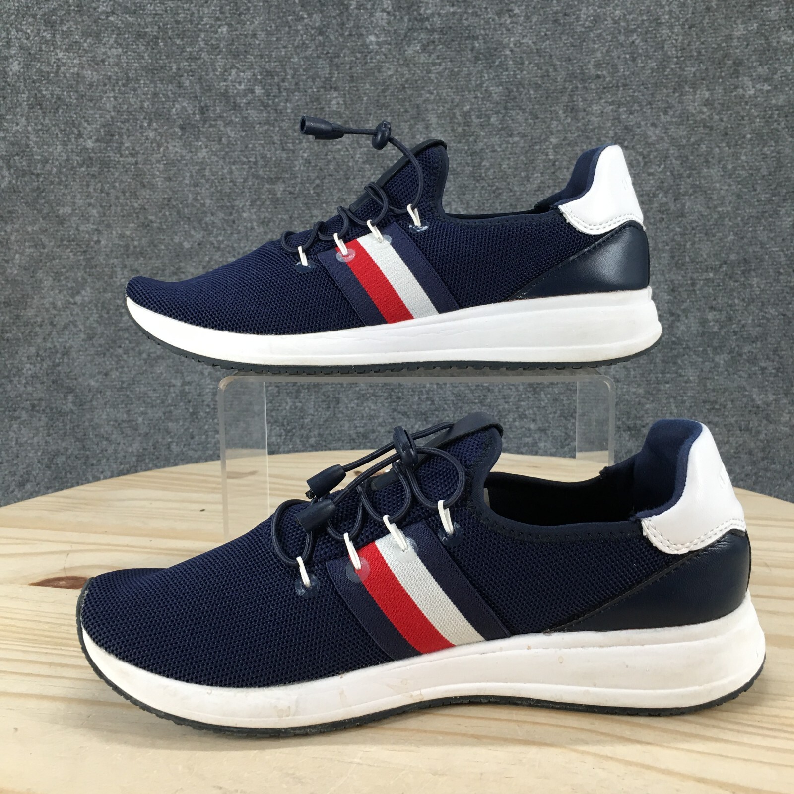 Tommy Hilfiger Shoes Womens 8.5 M Rhena Casual Sneakers Blue Mesh Lace Up Low