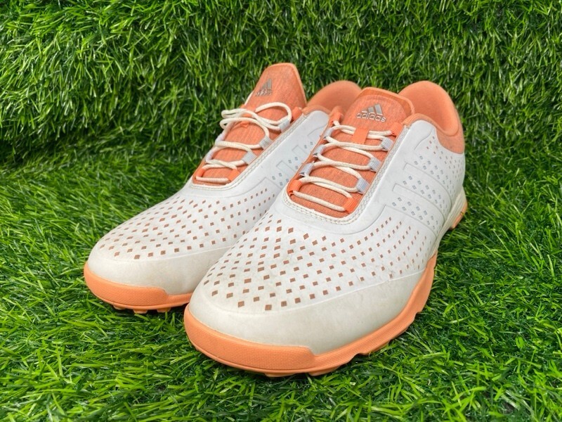 Adidas Lightweight Golf Shoes Women’s Size 9 White and Orange 2167
