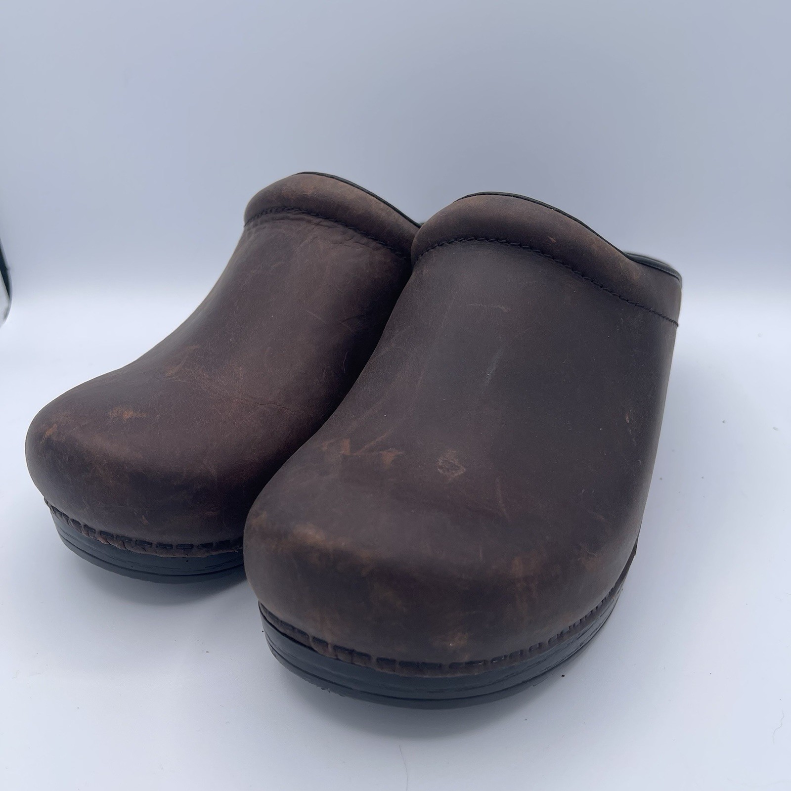 Dansko Sonja Women’s Slip On Clogs US Size 10.5/11 EU 41 Texted Brown 247780202