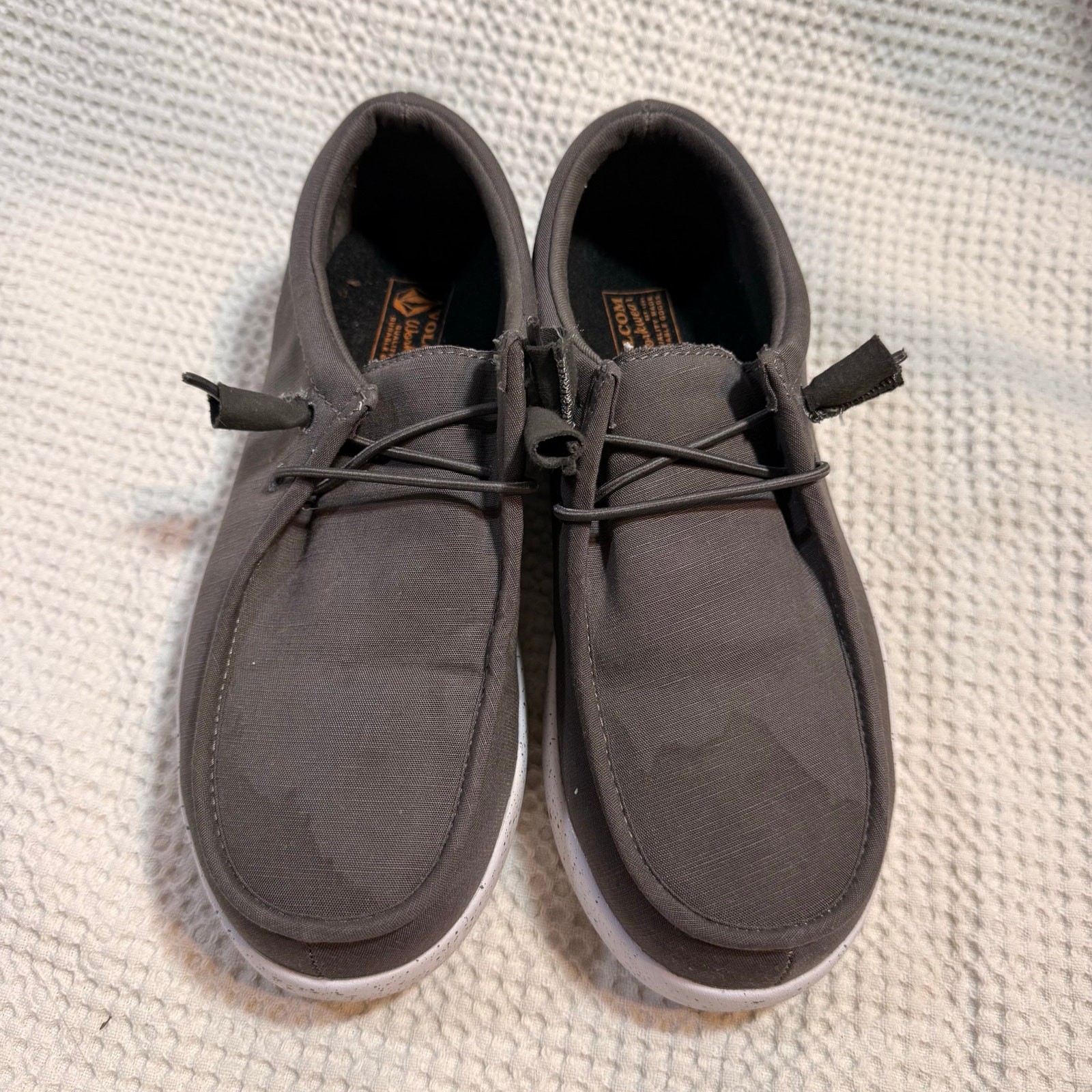 Volcom Workwear Composite Toe Canvas Slip Resistant Safety Toe Shoe Womens 7