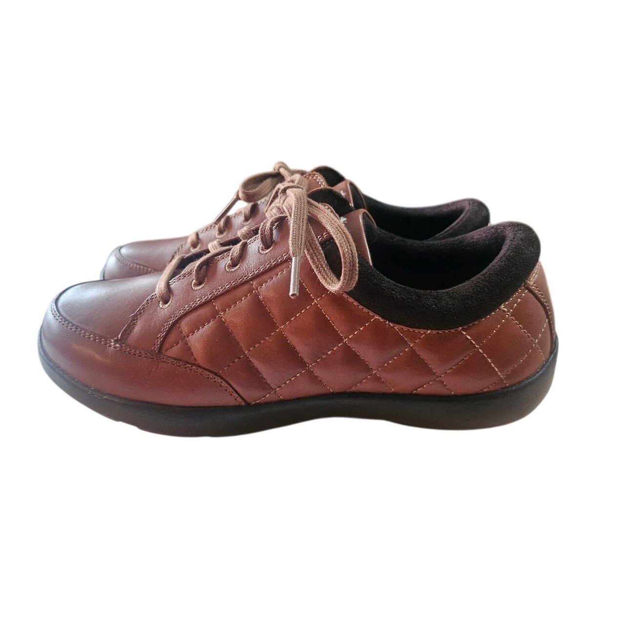 Anodyne No. 75 Women’s Casual Sport Shoes Saddle Brown Diabetic Comfort 6.5W