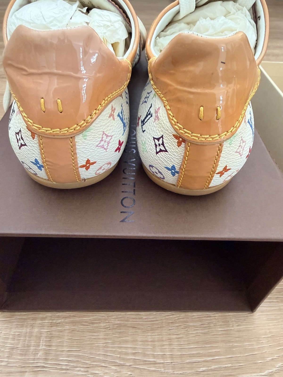 Louis Vuitton Multicolour Monogram Low Top Lace-Up Sneakers EU 39 US 7 GO1005