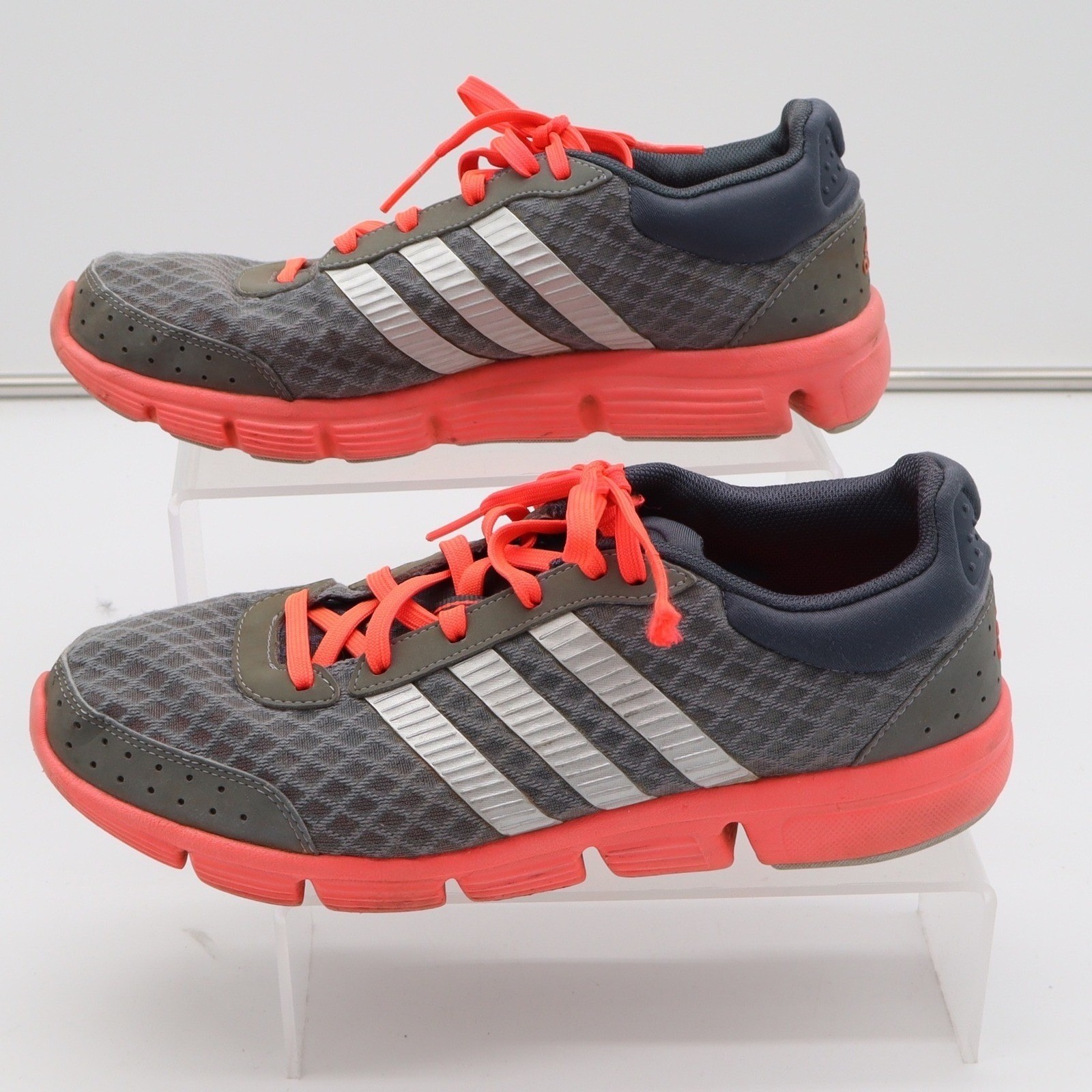 Adidas Climacool Women Running Shoes Grey Orange Pink G97196 Low Top Sneakers 10